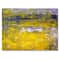 Designart - Grey and Yellow Abstract Art Painting - Modern Canvas Wall Art